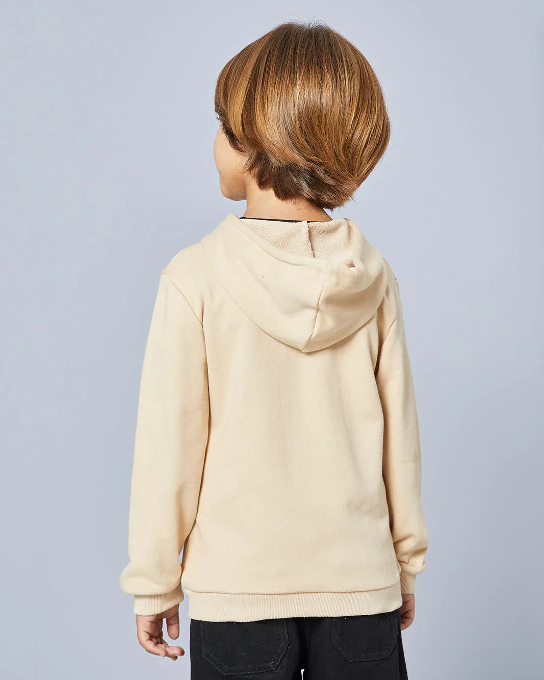 Boys Beige Hooded Nasa Print Sweatshirt sold by Redtag product image thumbnail 3
