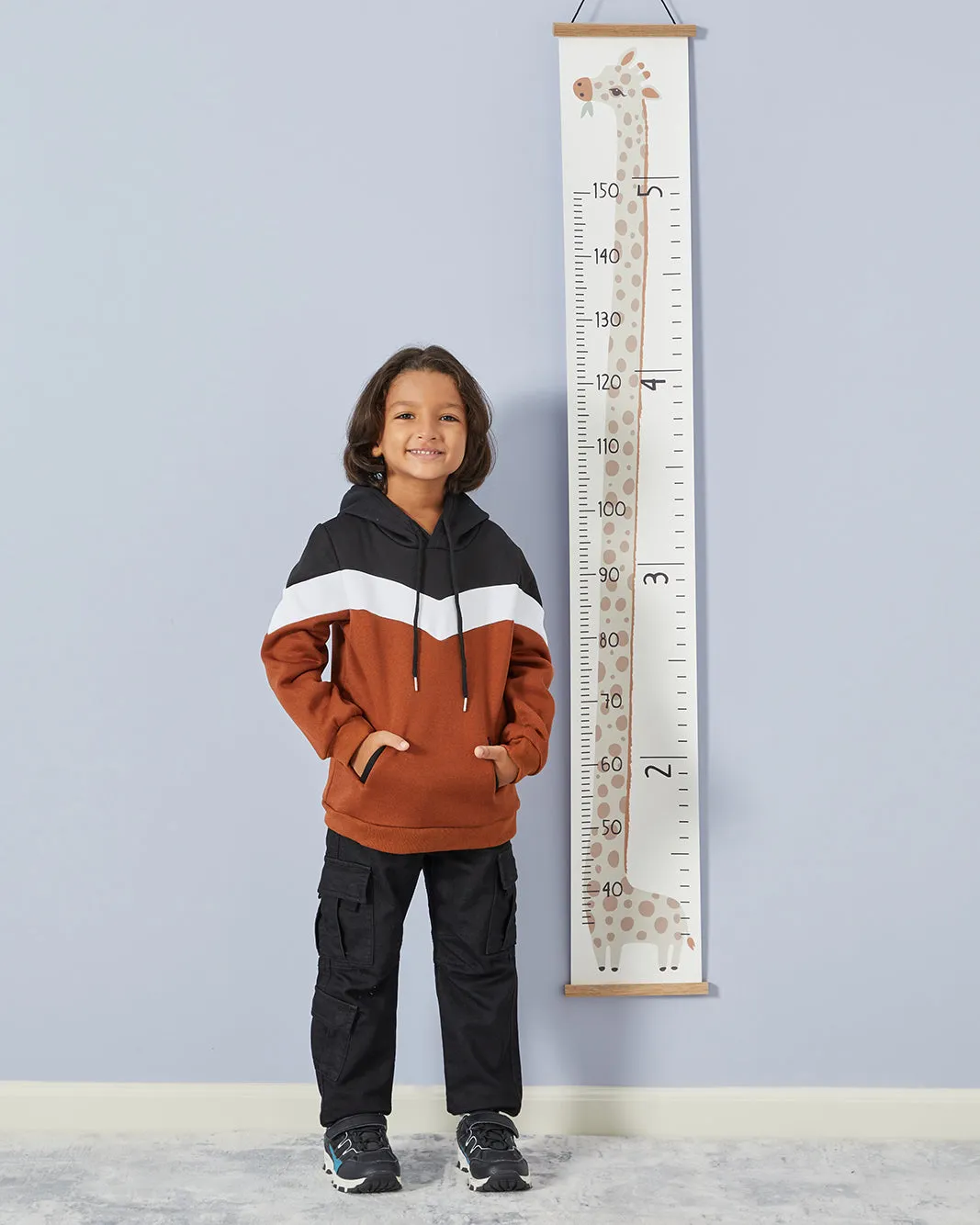 Boys Brown Hooded Sweatshirt sold by Redtag product image thumbnail 5