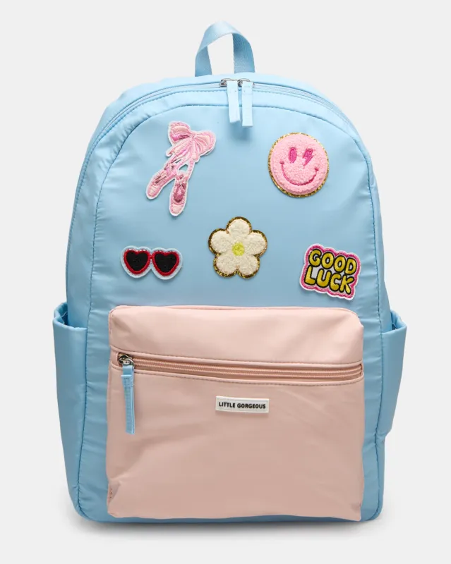 Girls Blue Printed Backpack sold by Redtag