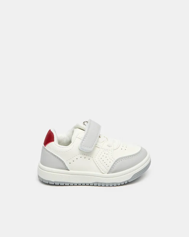 Boys White Color Black Sneakers sold by Redtag