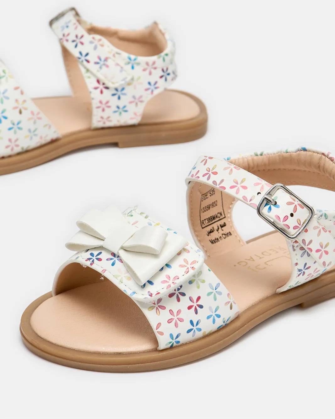 Girls White Embellished Sandal sold by Redtag product image thumbnail 4