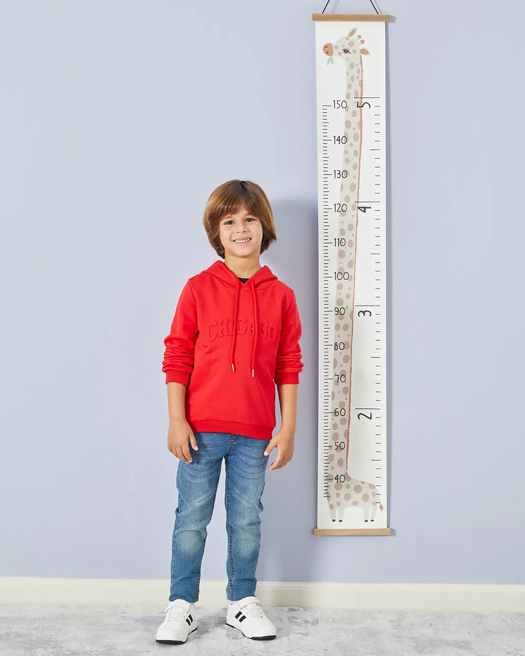 Boys Red Hooded Sweatshirt sold by Redtag product image thumbnail 5