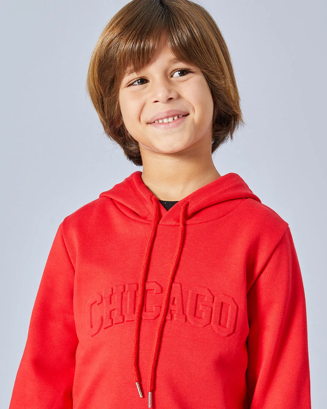 Boys Red Hooded Sweatshirt sold by Redtag product image thumbnail 4