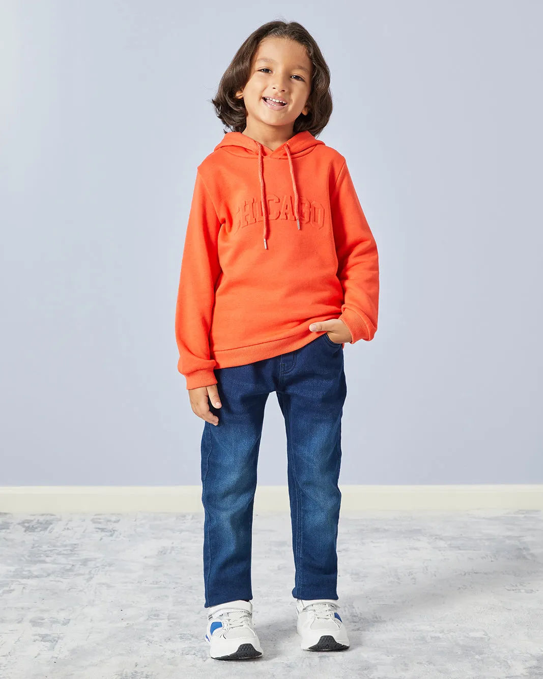 Boys Orange Printed Sweatshirt sold by Redtag product image thumbnail 2