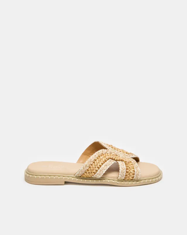 Women Beige Embellished Mule sold by Redtag
