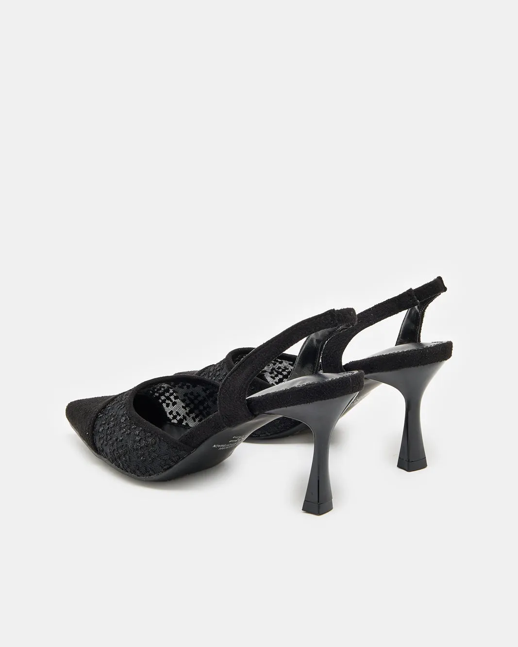 Women Black Embellished Slingback Mule sold by Redtag product image thumbnail 3