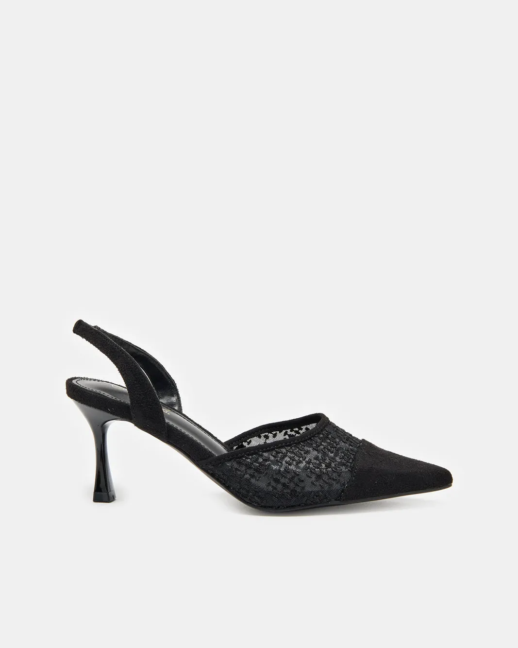 Women Black Embellished Slingback Mule sold by Redtag