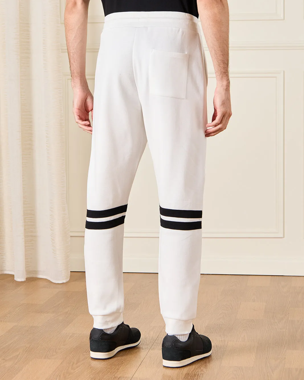 Men Ivory Printed Active Pants sold by Redtag product image thumbnail 3