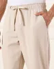 Men Beige Twill Relax Fit Track Pants sold by Redtag