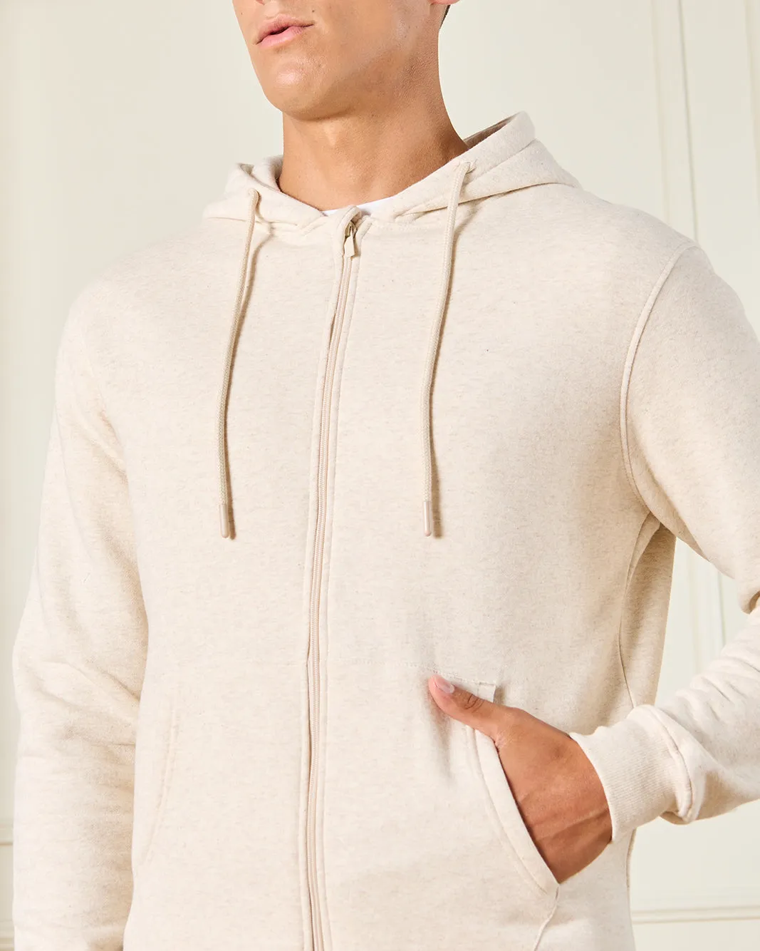 Men Beige Hooded Sweatshirt sold by Redtag product image thumbnail 4