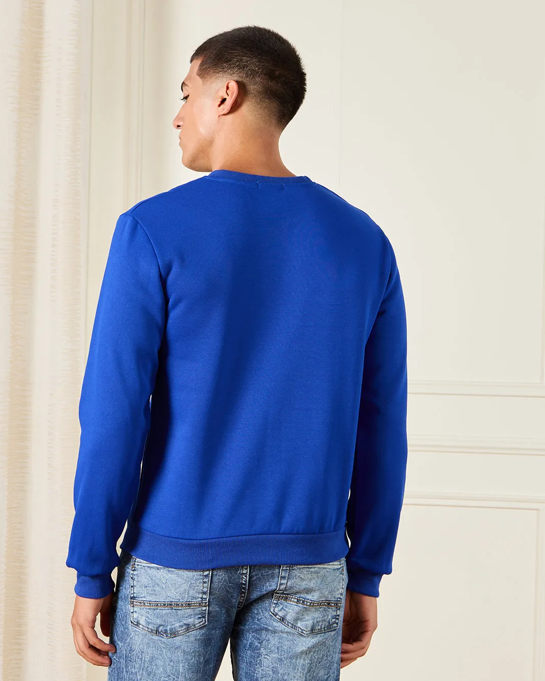 Men Blue LA Print Sweatshirt sold by Redtag product image thumbnail 3