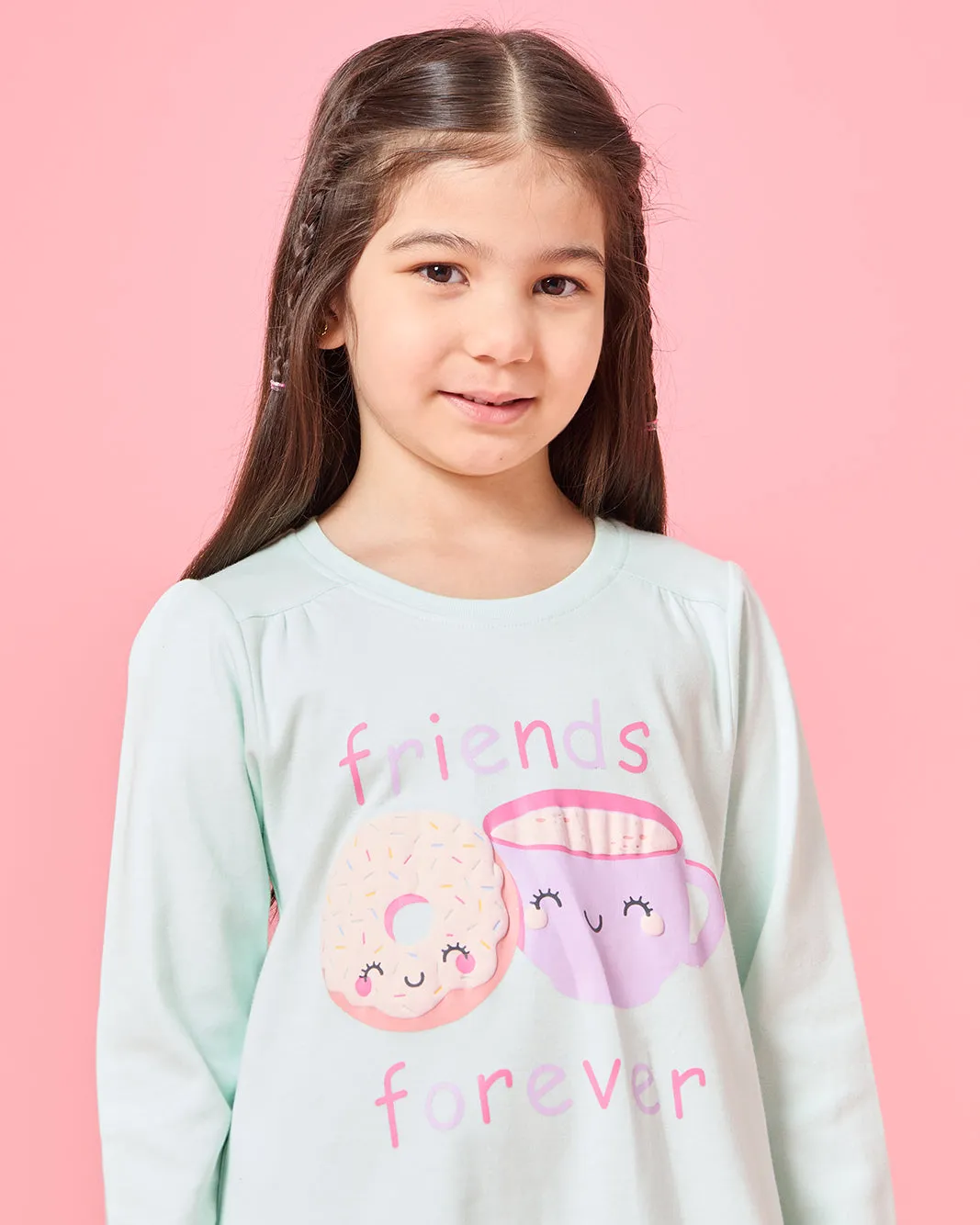 Girls Green Printed Nightshirt sold by Redtag product image thumbnail 2