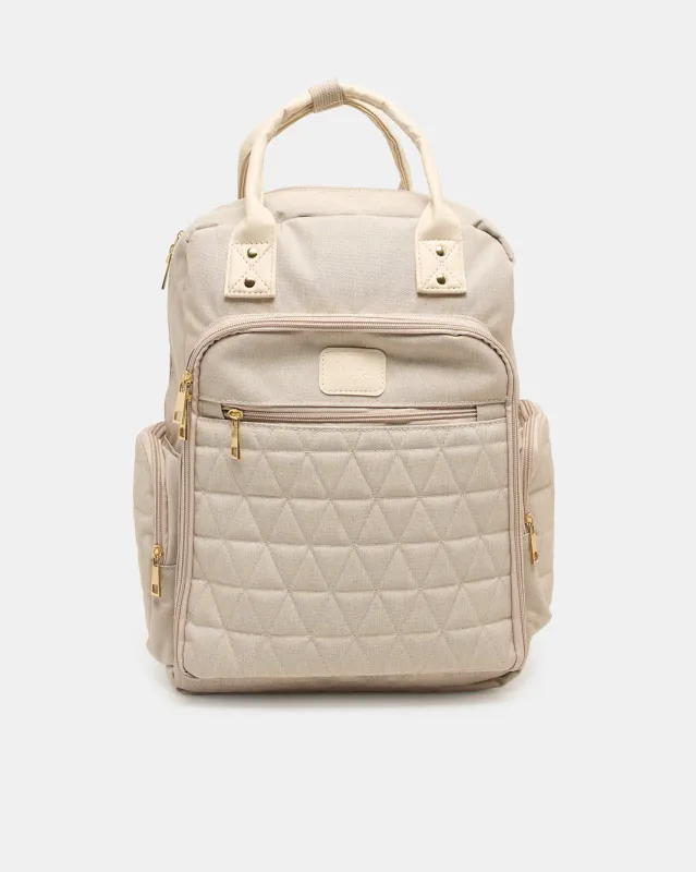Beige Diaper Backpack sold by Redtag