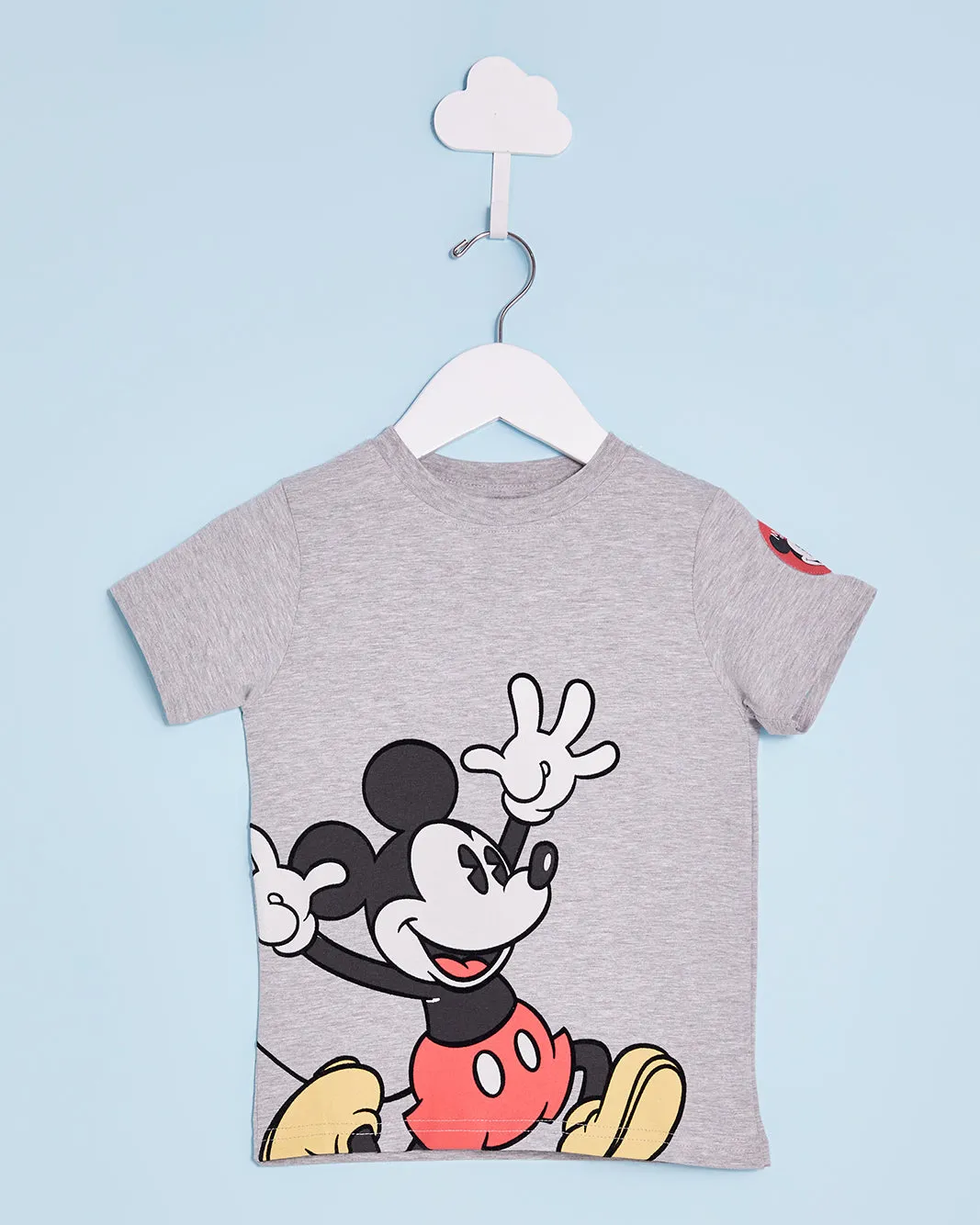 Infant Boys Grey Mickey Mouse Print T-Shirt sold by Redtag
