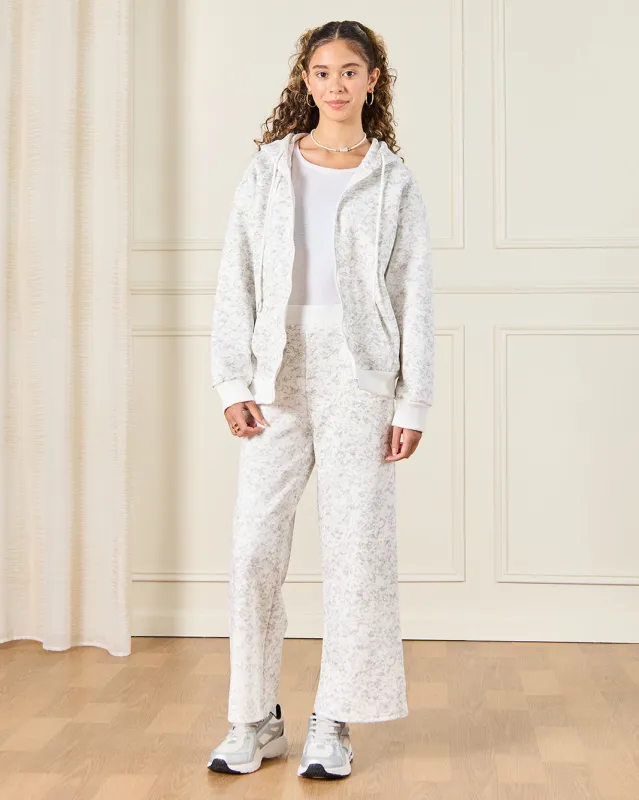 Senior Girls Ecru Active Jogging Suit (2 Piece) made by Redtag