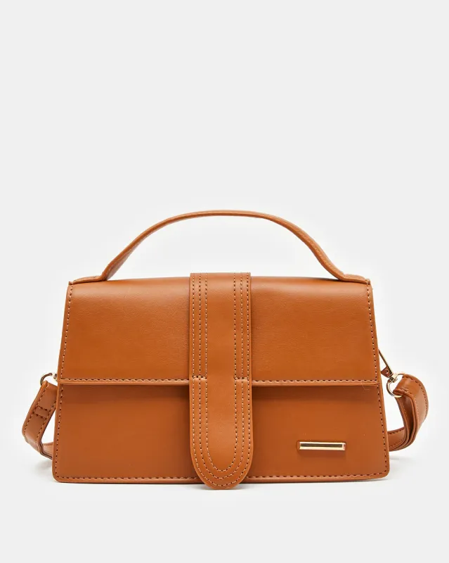 Women Tan Embellished  Cross Body Bag sold by Redtag