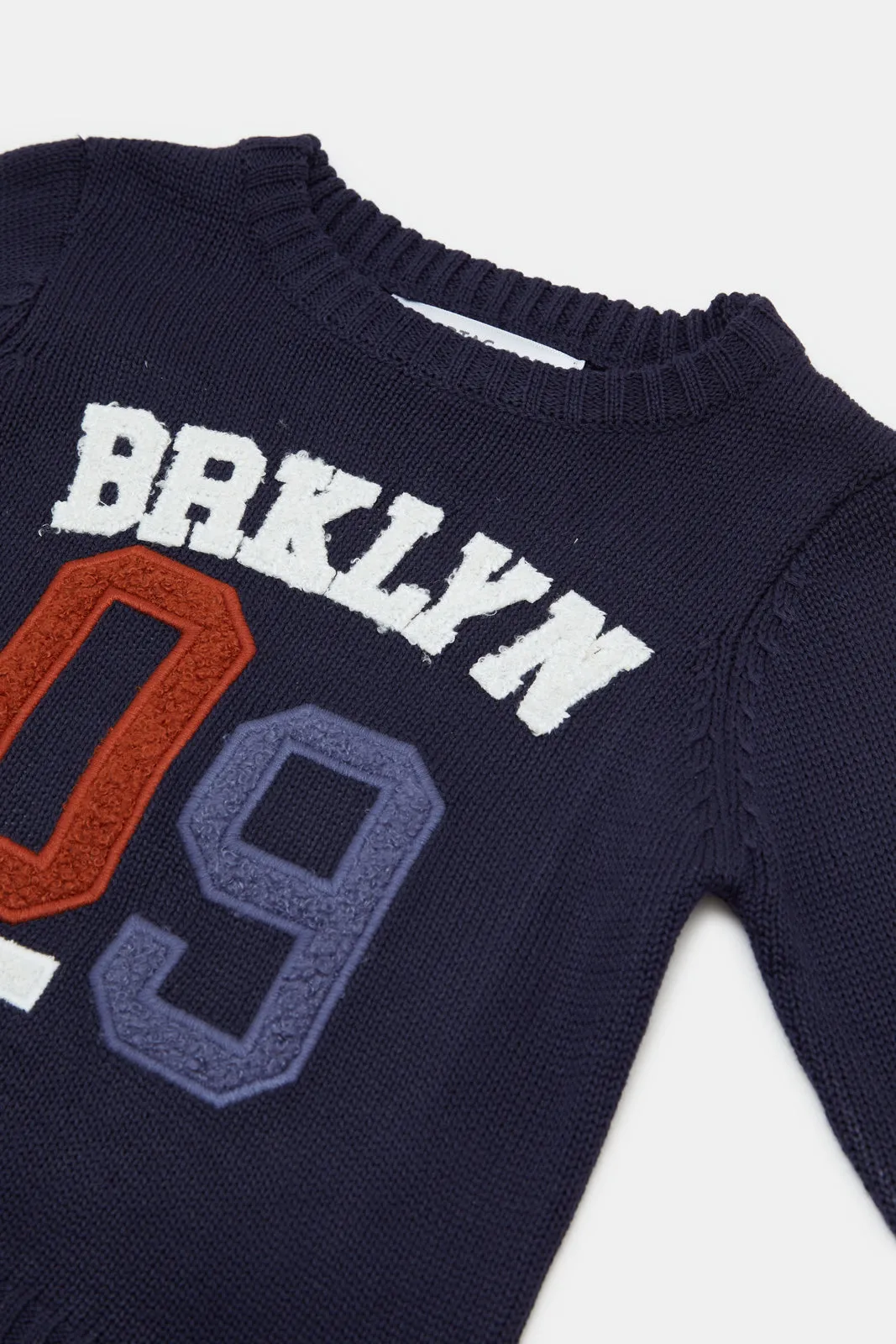 Infant Boys Navy Brooklyn Pullover sold by Redtag product image thumbnail 2
