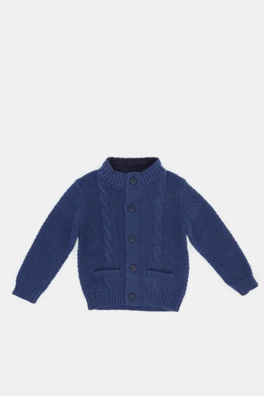 Infant Boys Navy Knitted Pullover sold by Redtag