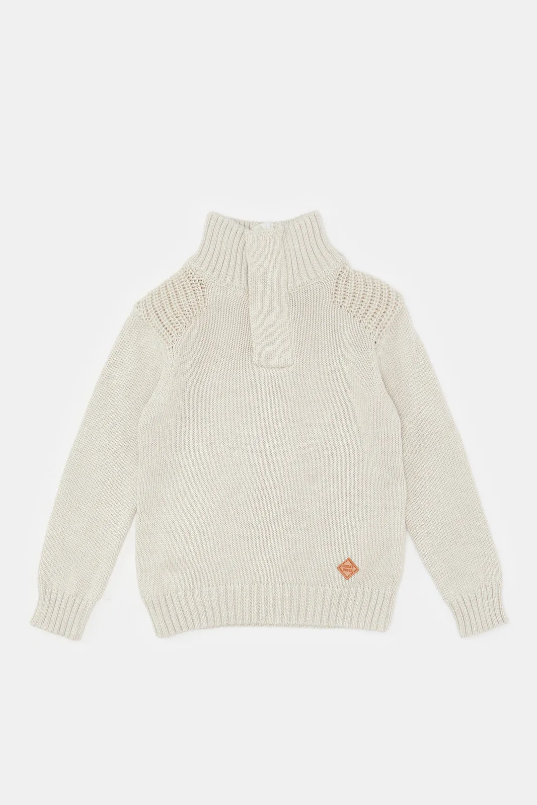Infant Boys Cream Knitted Sweater sold by Redtag