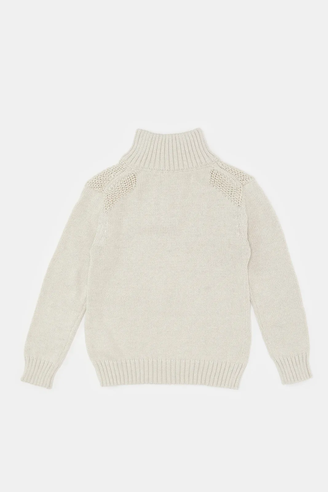 Infant Boys Cream Knitted Sweater sold by Redtag product image thumbnail 3