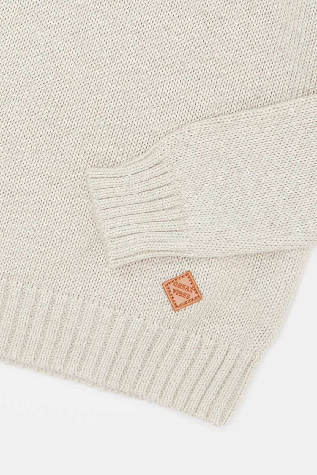 Infant Boys Cream Knitted Sweater sold by Redtag product image thumbnail 4