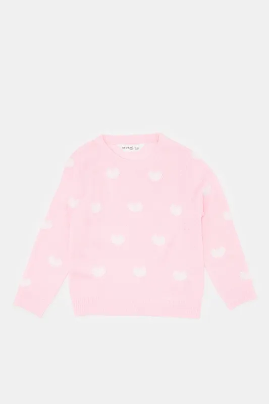 Infant Girls Pink Knitted Sweater sold by Redtag