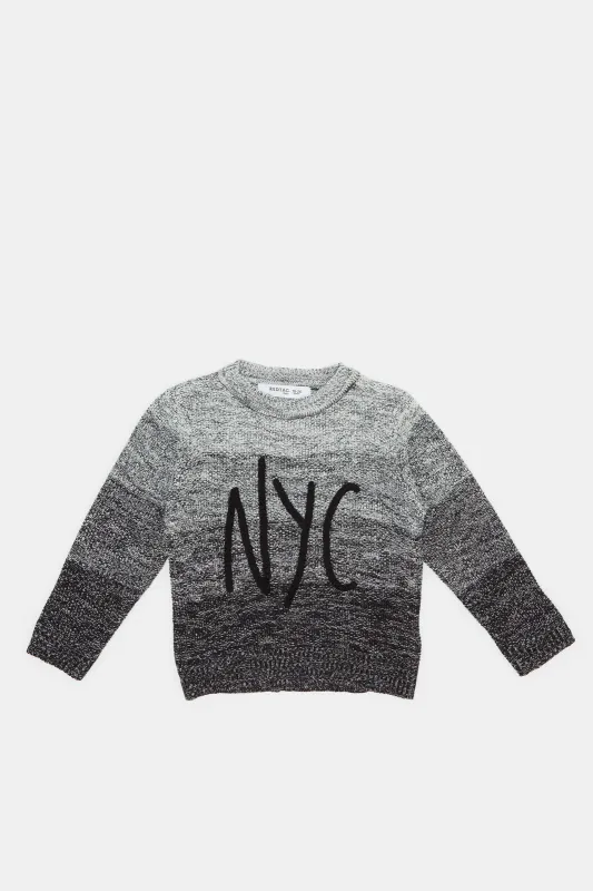 Infant Boys Grey NYC Pullover sold by Redtag