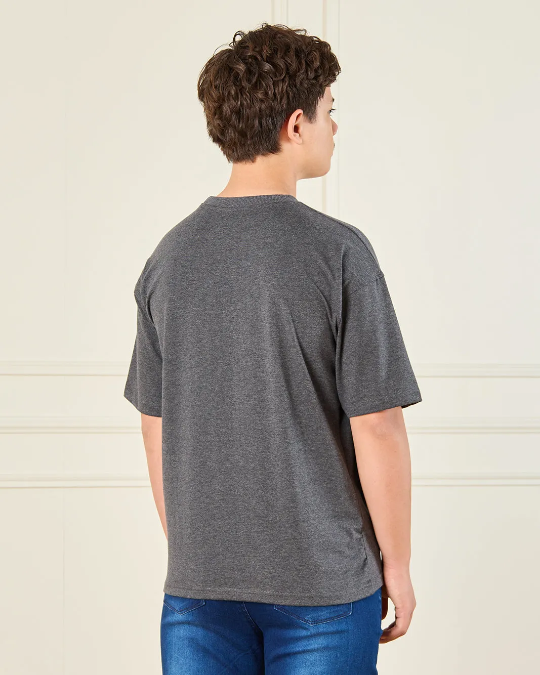 Senior Boys Charcoal Batmobile Print T-Shirt sold by Redtag product image thumbnail 3