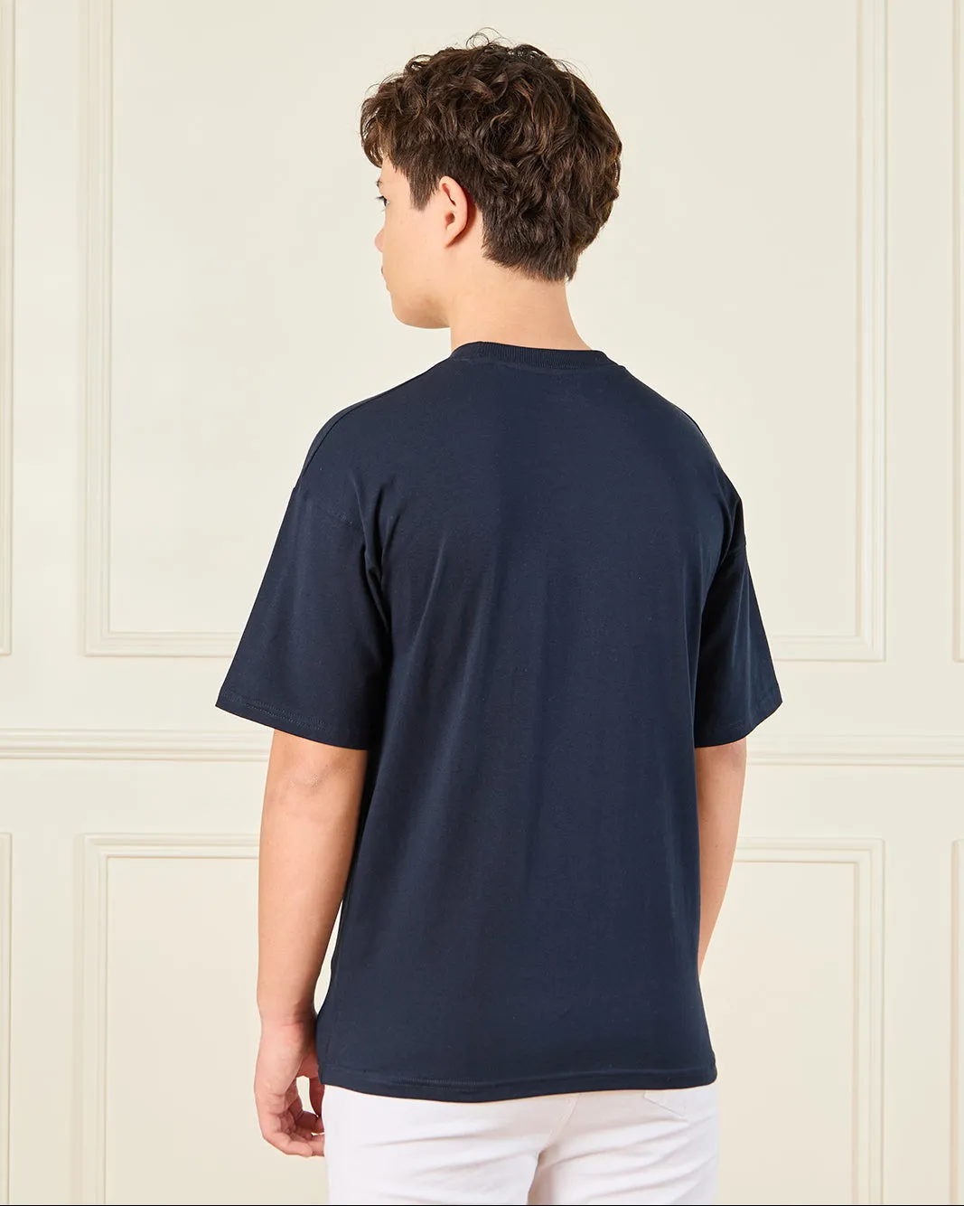 Senior Boys Navy Spiderman Print T-Shirt sold by Redtag product image thumbnail 3