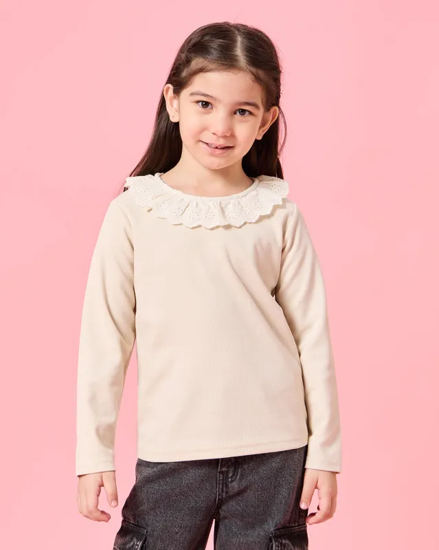 Girls Yellow Long Sleeves T-Shirt sold by Redtag