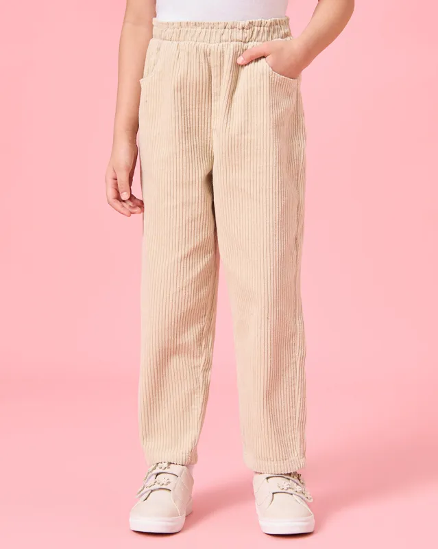 Girls Beige Wide Leg Trouser sold by Redtag