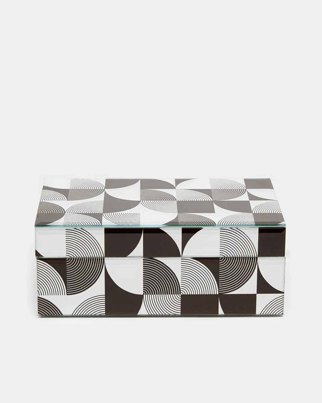 Black And White Monochrome Jewelry Box sold by Redtag