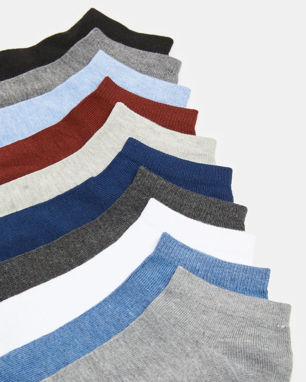 Men Assorted Plain Socks Set (Pack of 10) sold by Redtag product image thumbnail 3