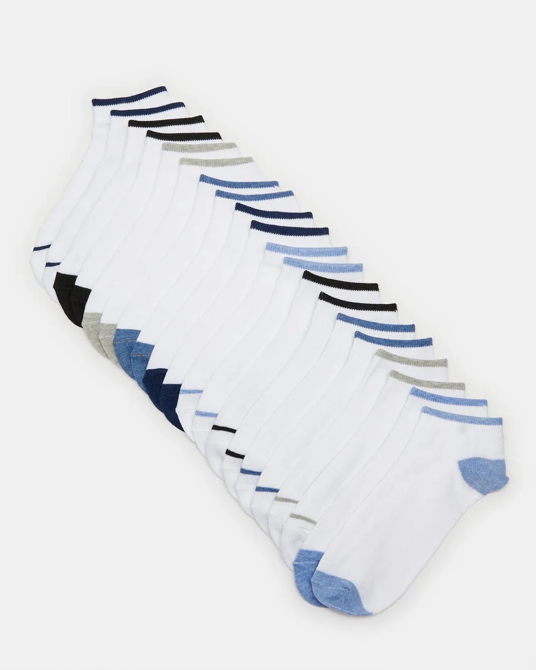 Men White Plain Socks Set (Pack of 10) sold by Redtag