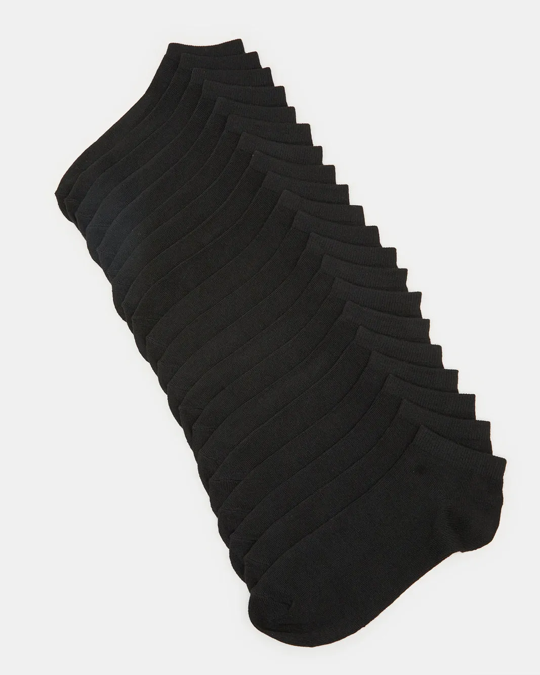 Men Black Plain Socks Set (Pack of 10) sold by Redtag