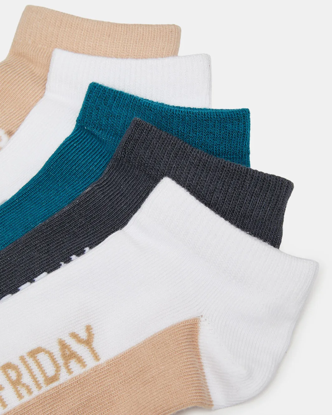 Boys Assorted Printed Ankle Socks Set (5 Pairs) sold by Redtag product image thumbnail 3