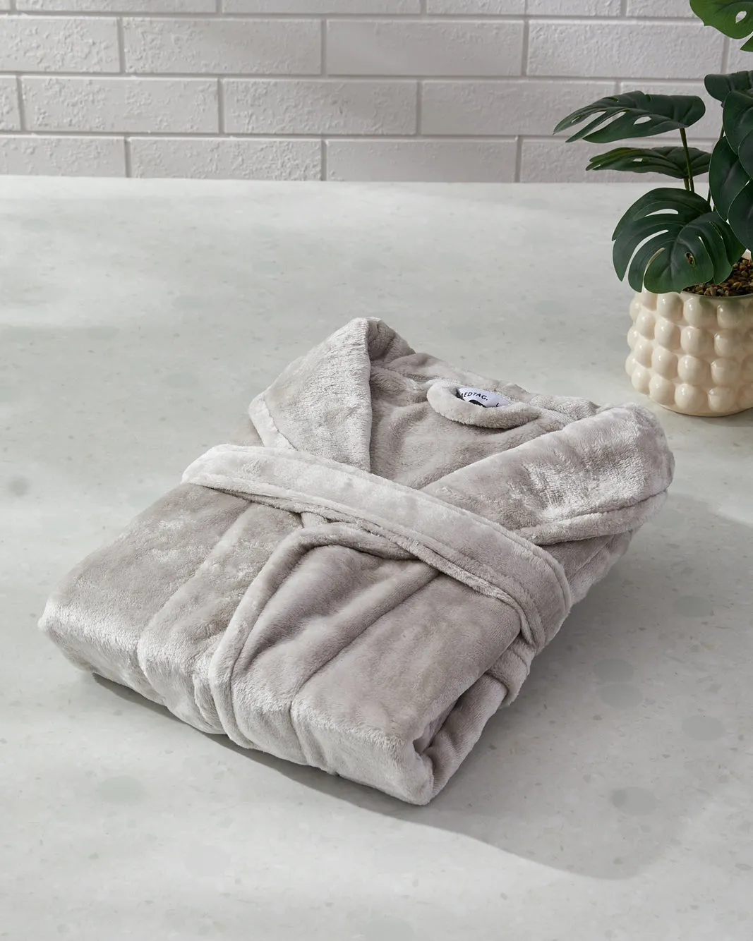 Grey Flannel Bathrobe (L) sold by Redtag