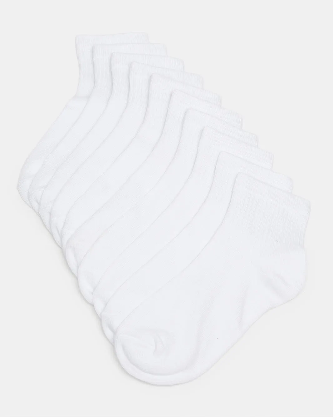 Senior Boys White High Ankle Length Socks (Pack of 5) sold by Redtag