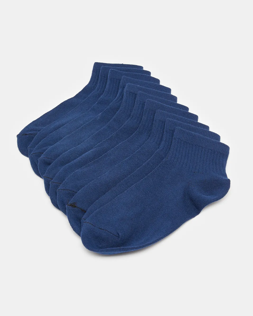 Senior Boys Navy High Ankle Length Socks (Pack of 5) sold by Redtag