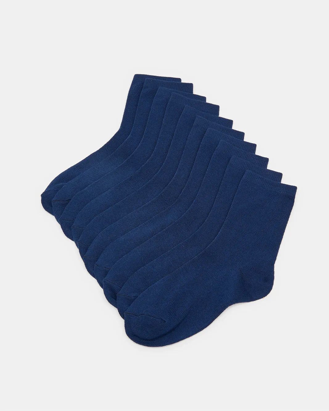 Senior Boys Navy Crew Length Socks (Pack of 5) sold by Redtag