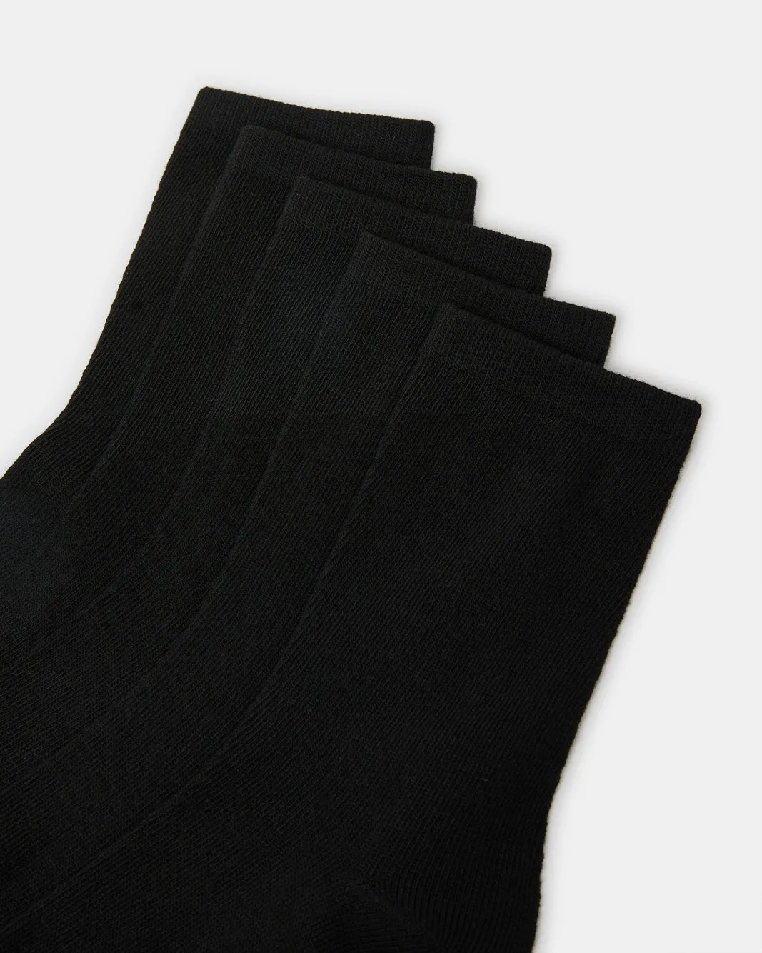 Senior Boys Black Crew Length Socks (Pack of 5) sold by Redtag product image thumbnail 3