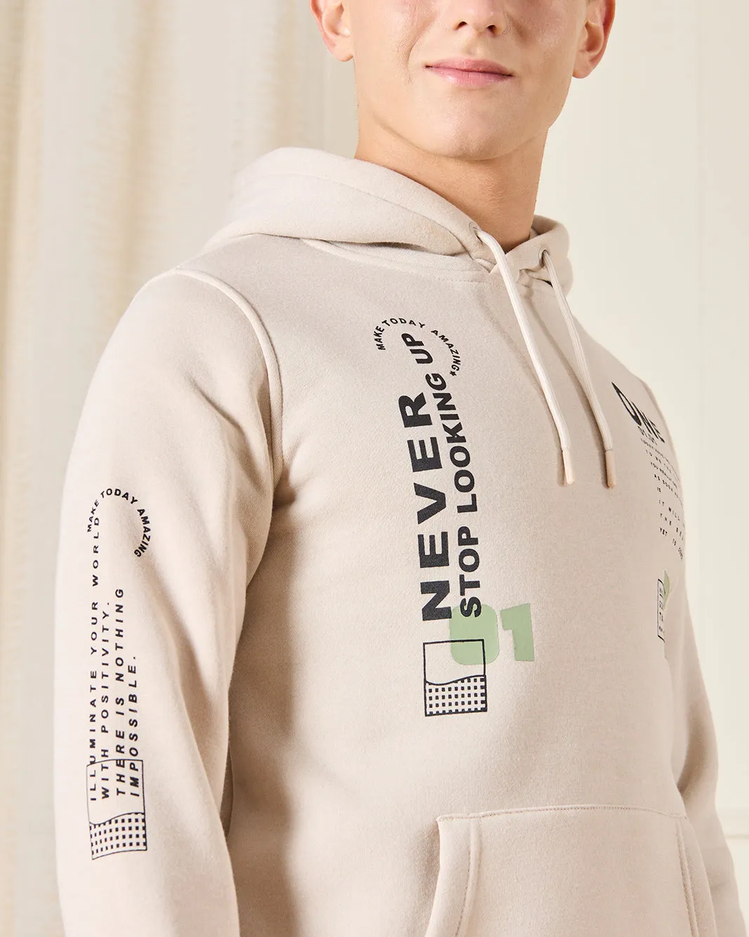 Senior Boys Beige Printed Jogger Set (2 Piece) sold by Redtag product image thumbnail 3