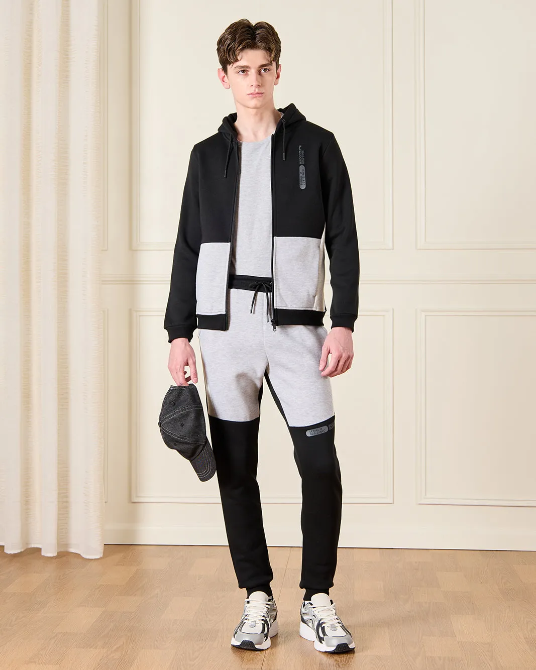 Senior Boys Black And Grey Casual Jogger Set (2 Piece) sold by Redtag