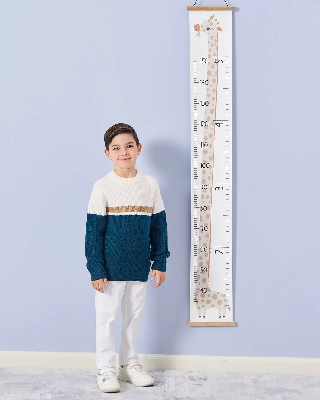 Boys Blue And Cream Colour Block Jumper sold by Redtag product image thumbnail 5