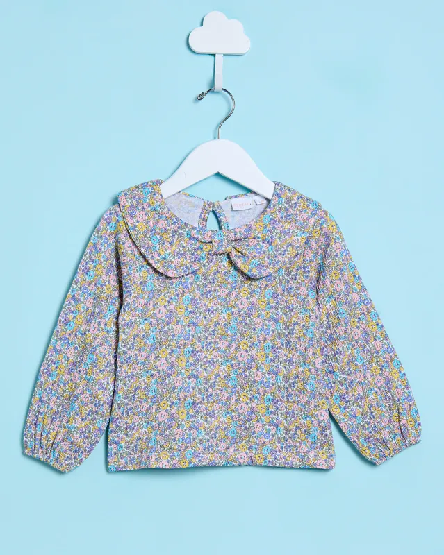 Infant Girls Multicolour Printed Blouse sold by Redtag