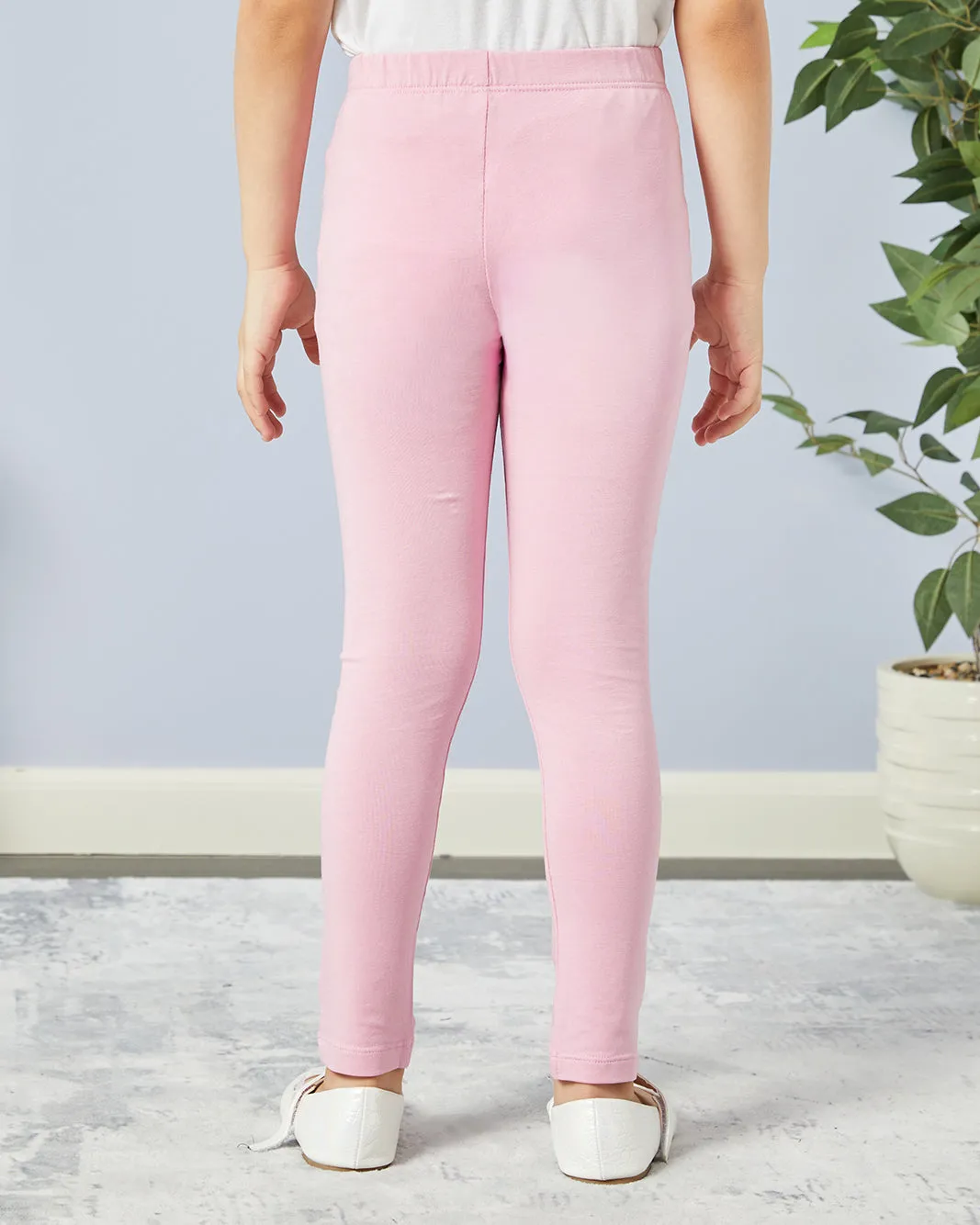 Girls Pink Placement Print Leggings sold by Redtag product image thumbnail 3
