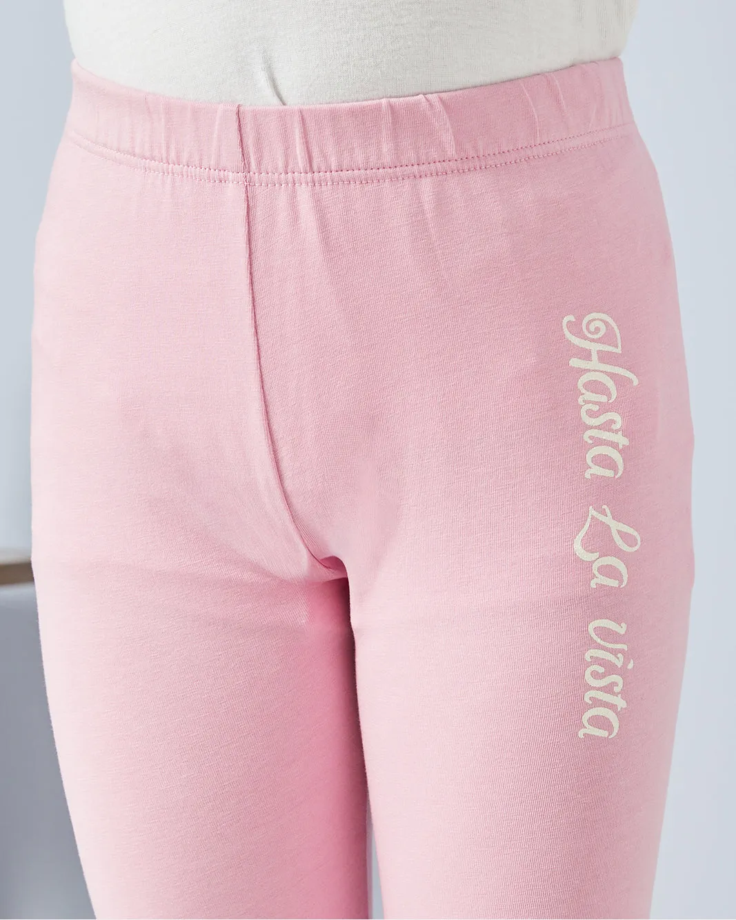 Girls Pink Placement Print Leggings sold by Redtag product image thumbnail 4