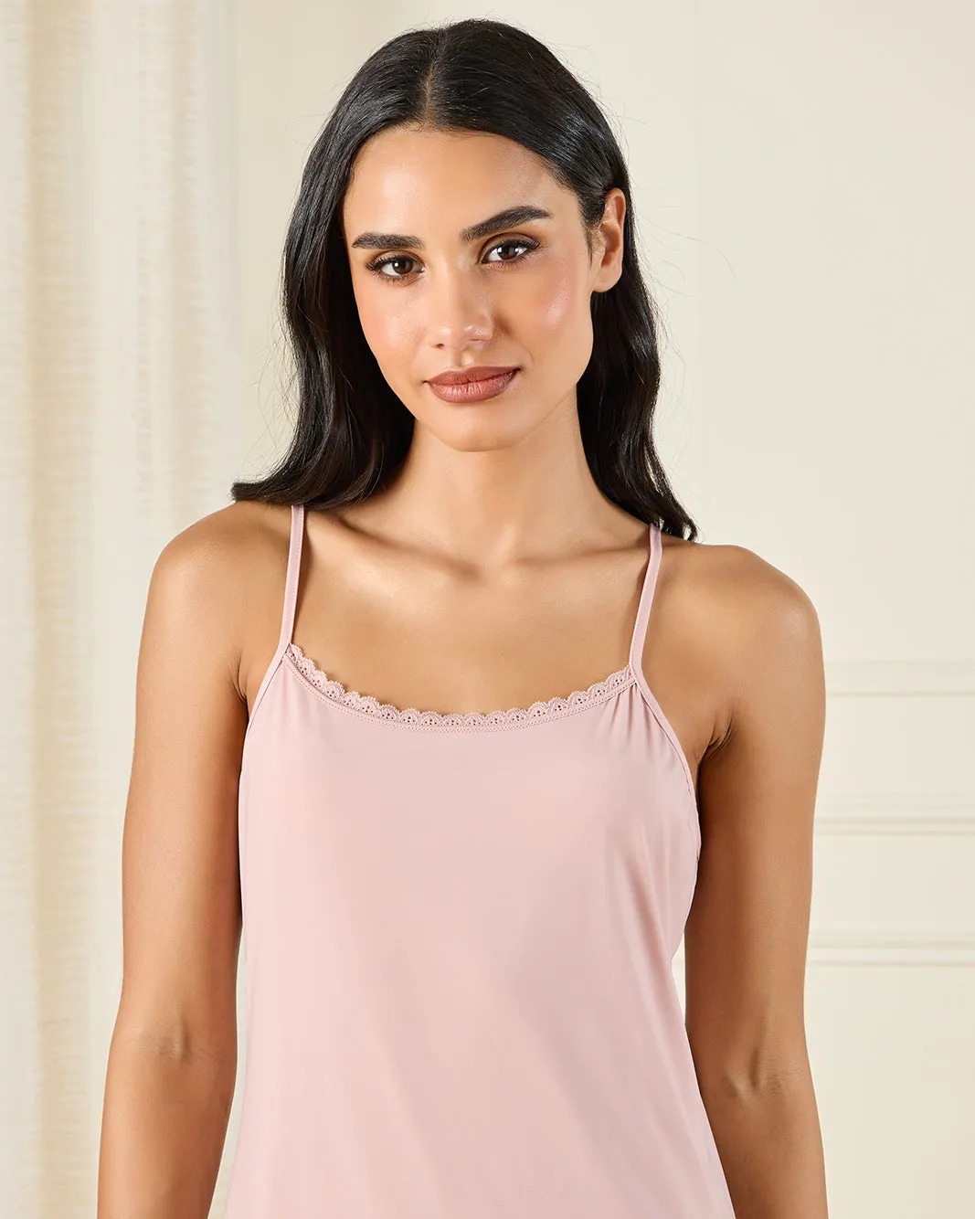 Women Pink Lace Embellished Chemise sold by Redtag product image thumbnail 4