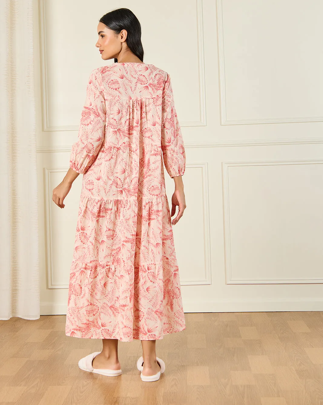 Women Red Printed Nightgown sold by Redtag product image thumbnail 3