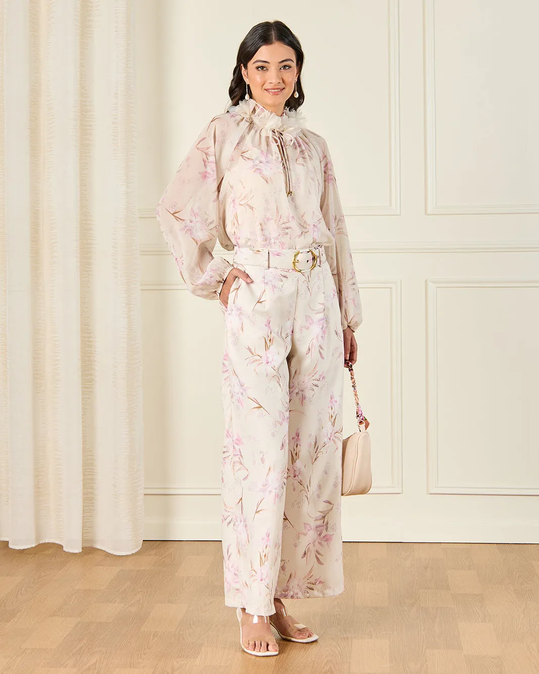 Women Cream Floral Embellished Blouse sold by Redtag product image thumbnail 2